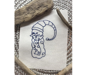 Stickdatei - Schneemann Alphabet Buchstabe P